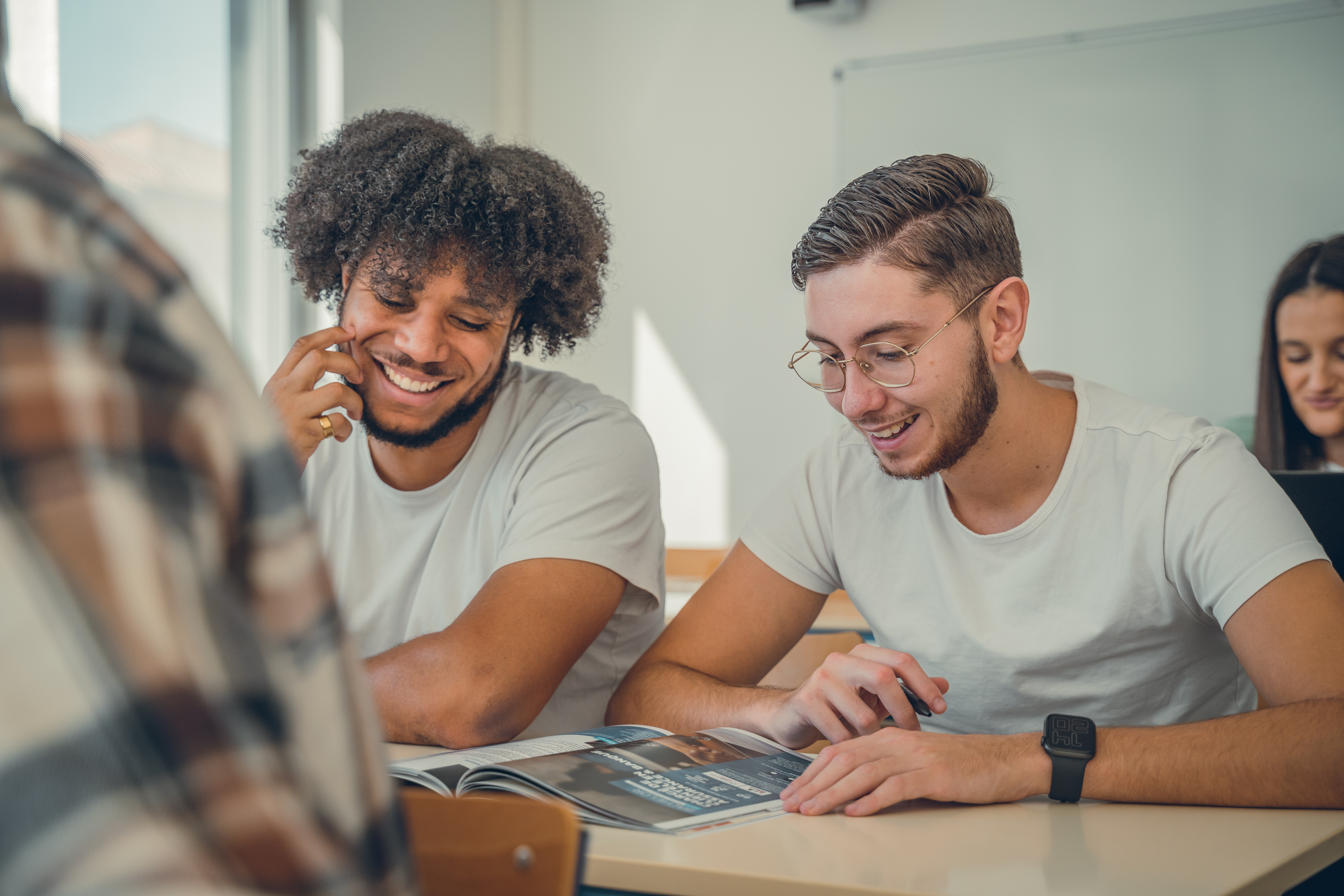 Students in class