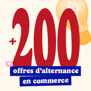 200 offres d'alternance en commerce
