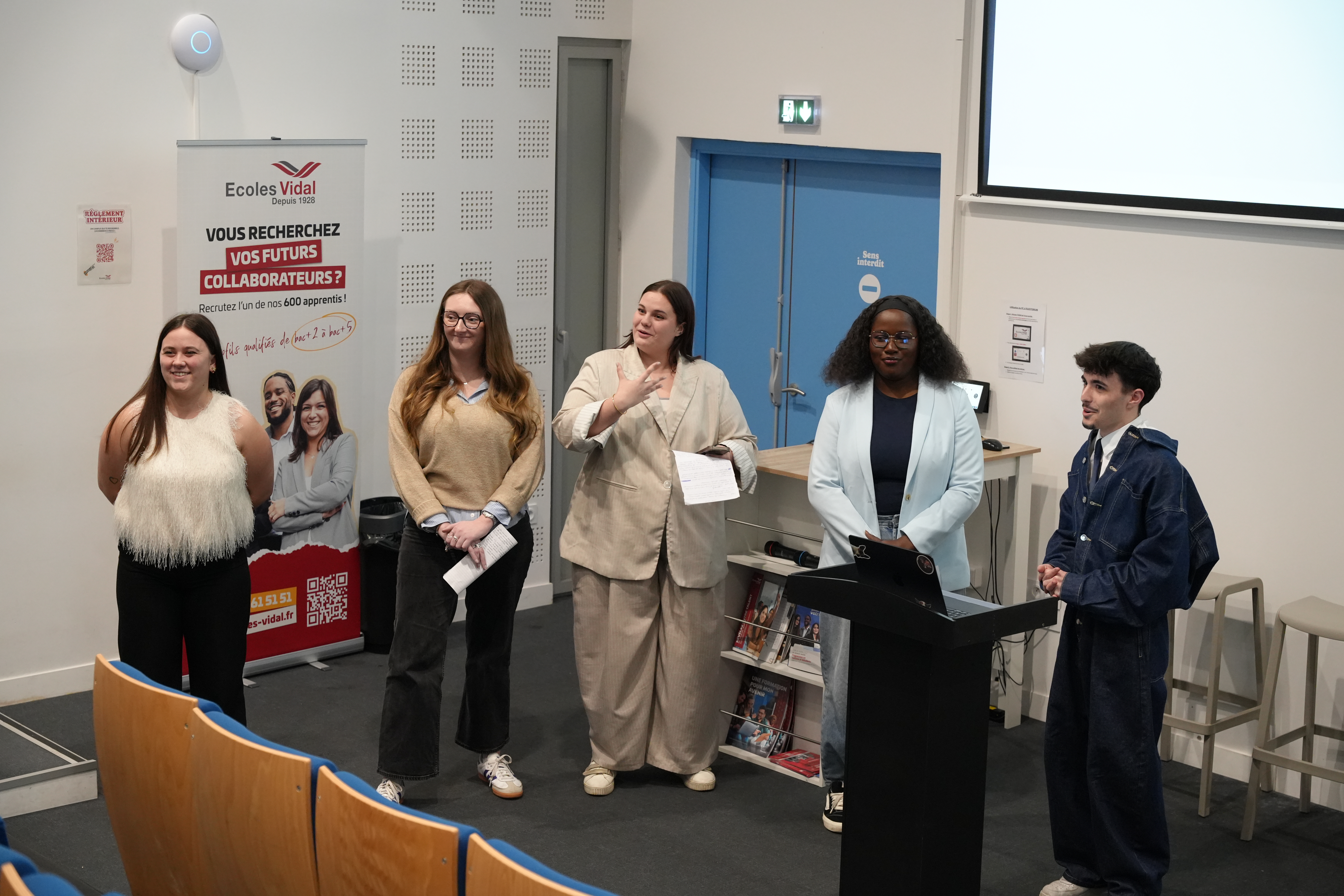 Les MSMC1 pendant leur présentation