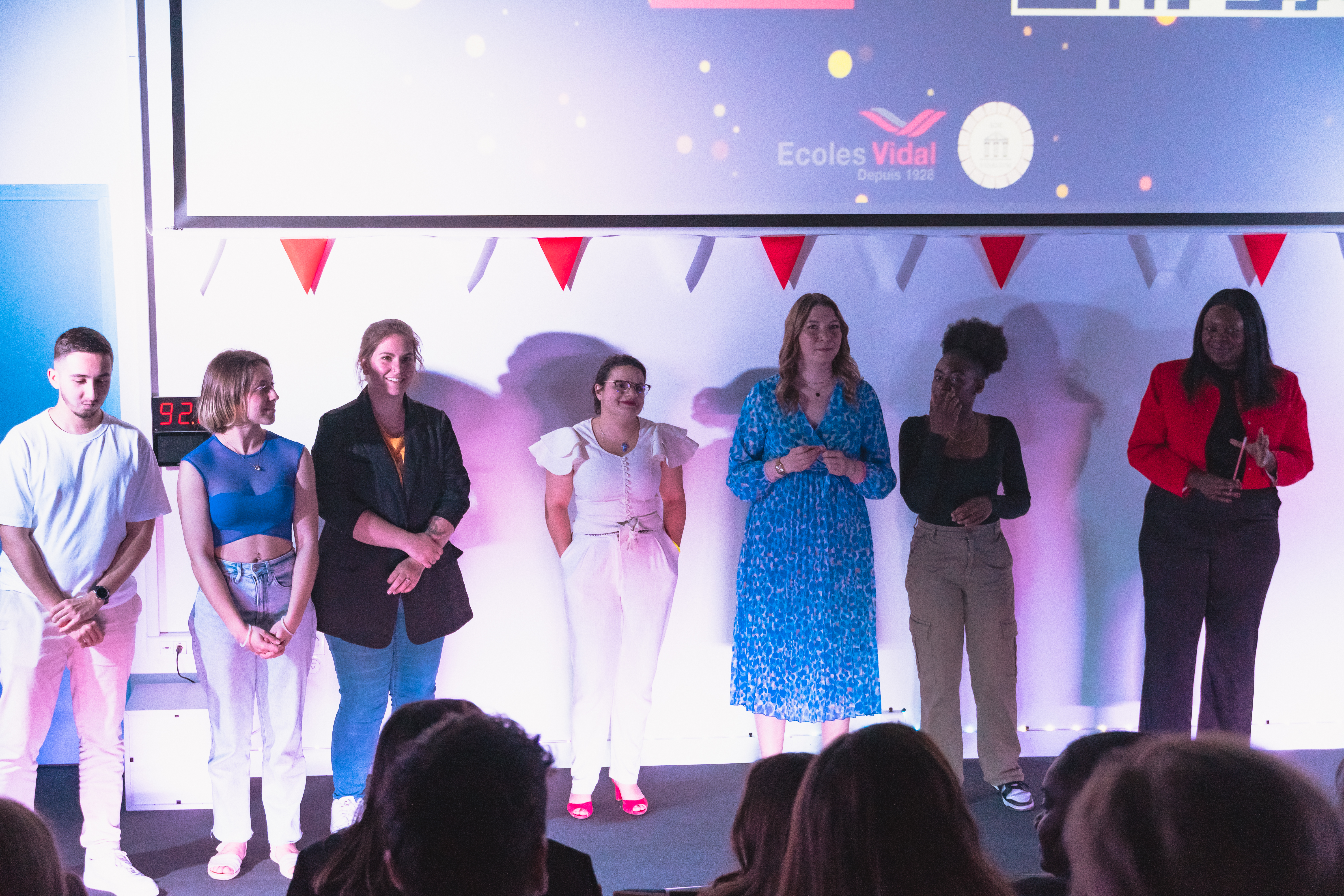 Talents sur scène avec lumière